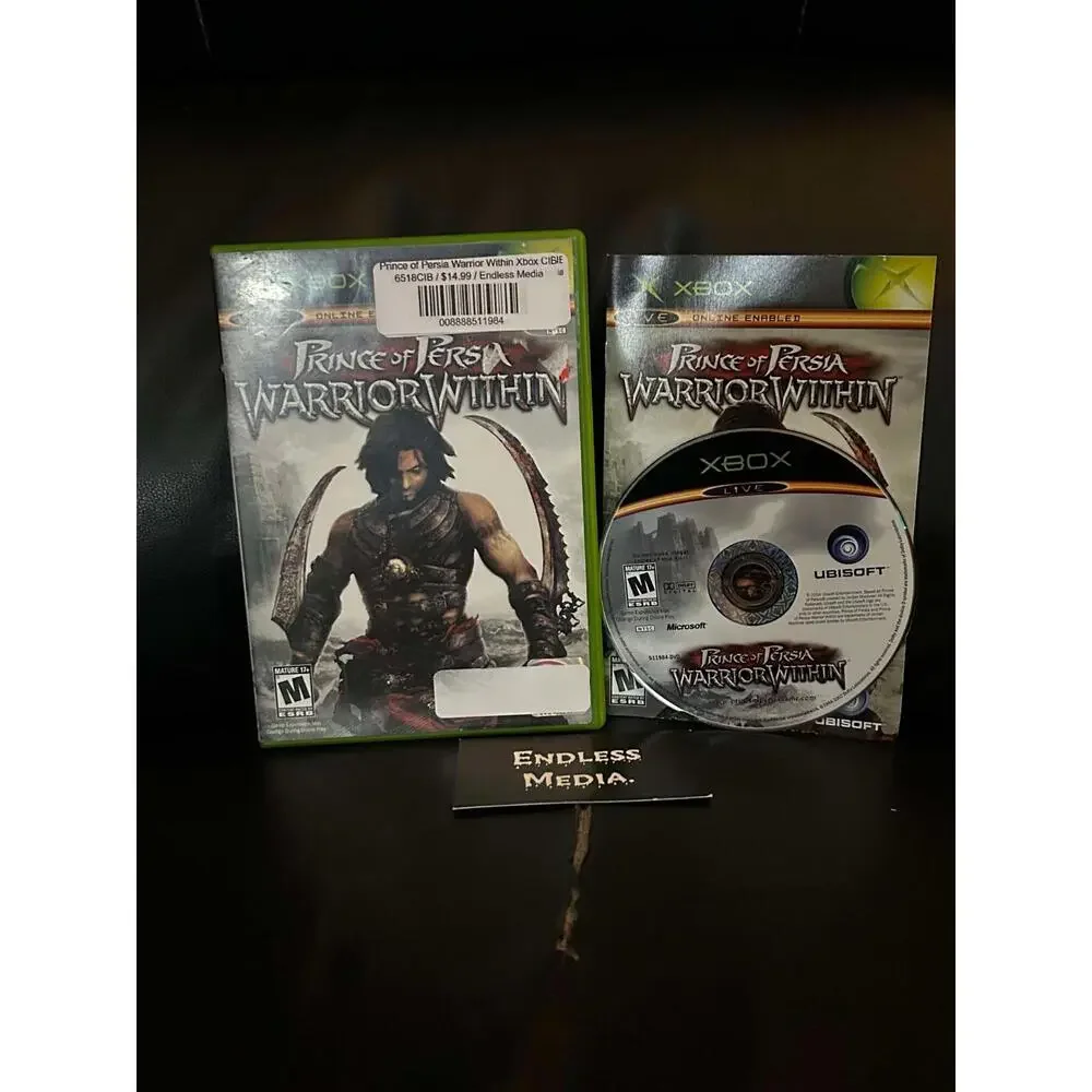 Prince of Persia Warrior Within Microsoft Xbox CIB Video Game